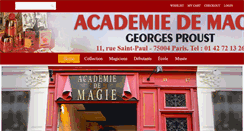 Desktop Screenshot of academiedemagie.com